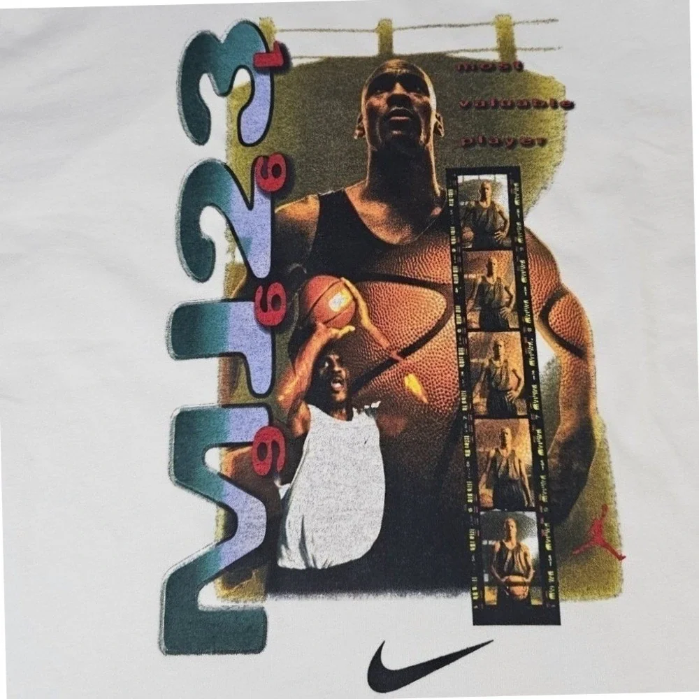Jordan T-Shirt Mens XXL White Michael Jordan MVP MJ23‎ Graphic Short Sleeve Tee